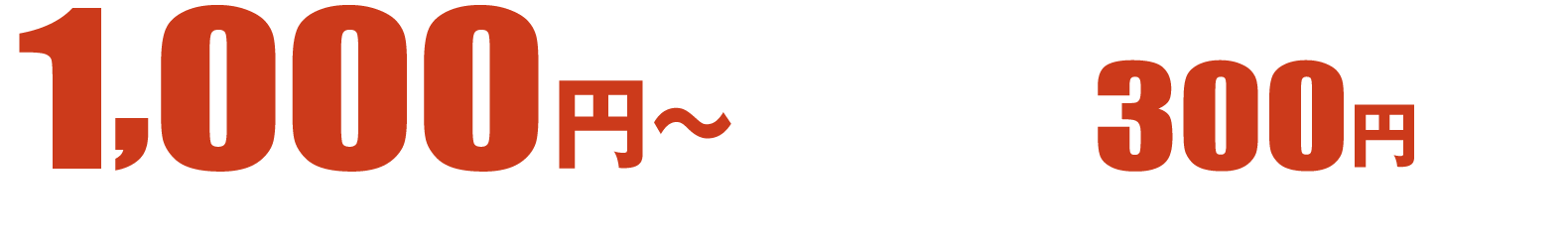 1,000円（税込1100円）